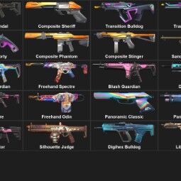 eu 【1 cuchillo | 31 skins】 1800 vp | Transición cuchillo | cryostasis vandal | Compuesto sheriff | Bulldog de transición | Aguijón de transición | Transición vandal 1